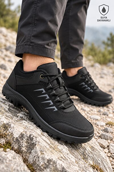 Vojo Torq Suya Dayanıklı Kışlık Trekking Outdoor Erkek Ayakkabı Siyah
