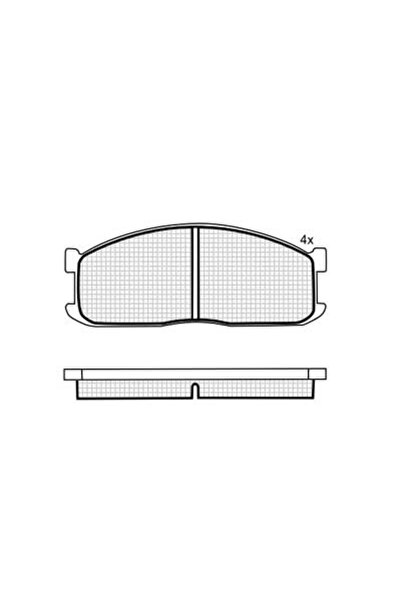 HEXEN Σετ τακάκια δισκόφρενου DBS3117 για σύστημα Akebono WVA 20002