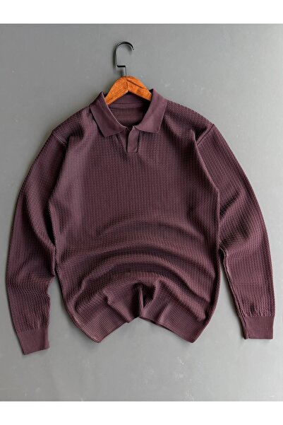 Beylerce Nurse Collar Patterned Knitwear Sweater