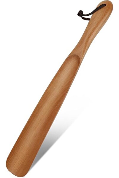 GENERAL Long Handle Shoe Helper, Wooden Shoe Helper Stick, Spoon Shaped Shoe ...