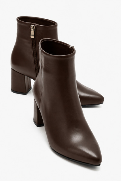 by selvi Lukka Shoes Γυναικείες μπότες Geta από γνήσιο δέρμα Bitter Brown 6cm...
