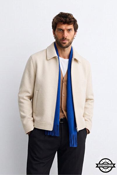 KOCCİ BUTİK Zra Model Kaşe Relaxed Fit Men's Short Coat Jacket Coat