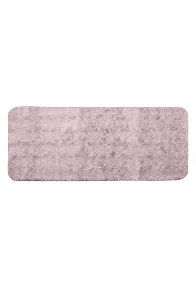 CATIANO Covoras Decorativ din Imitatie de Blana Dusty Pink pentru Hol 140x60cm