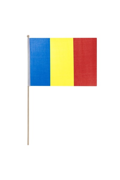 CATIANO Steag Romania cu Maner din Lemn 29x39cm