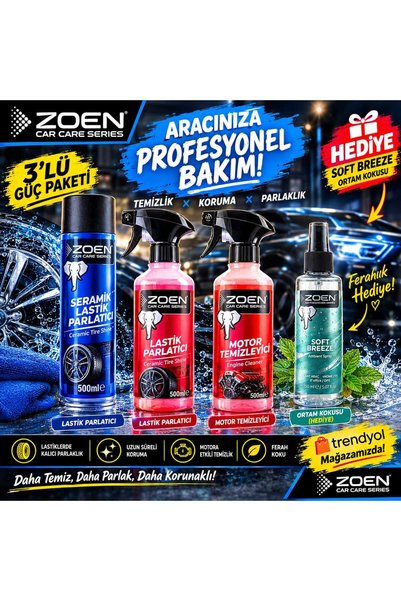 Zoen Series 3'lü Araç Bakım Güç Paketi