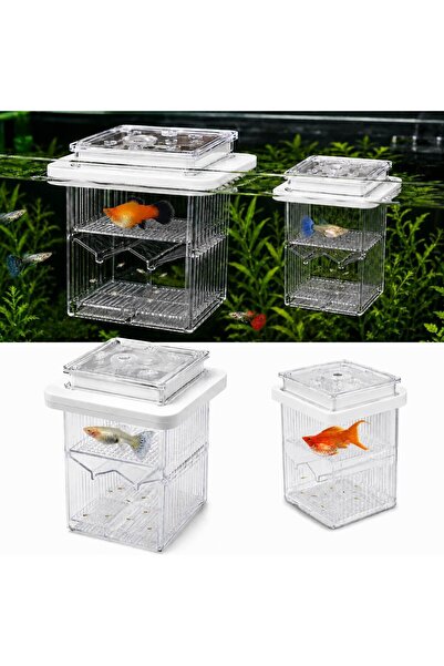 OEM Separator acvariu si maternitate pesti flotanta 12X12X13cm