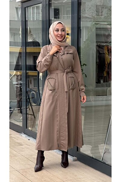 MissWhence Fermuar Detaylı Pardösü 40517