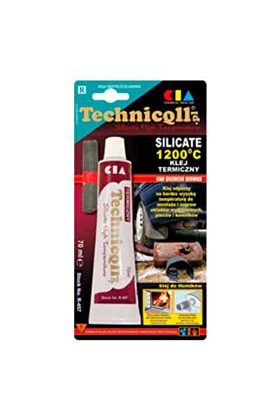 Technicqll Heat-resistant adhesive R-457 70 ml gray up to 1200°C