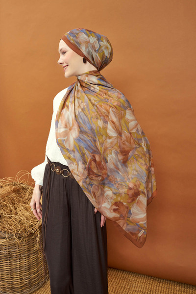 Silk Home Lorena-Riva Shawl Tencel Wild Flower Mustard Yellow