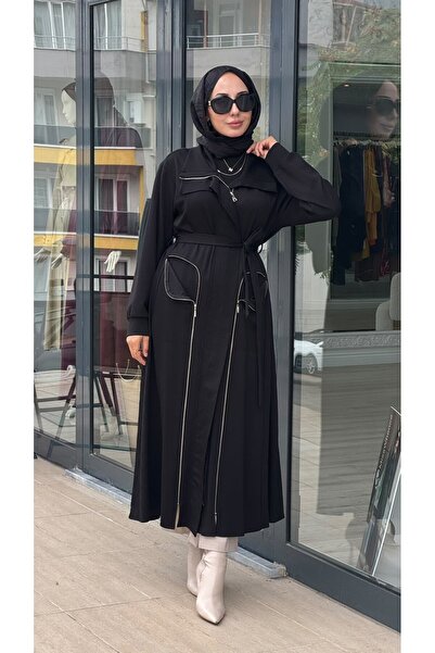 MissWhence Fermuar Detaylı Pardösü 40517