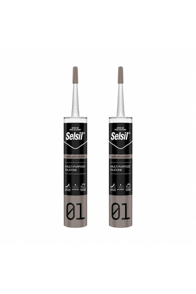 Genel Amaçlı Silikon 280 gr - Şeffaf 2 Adet