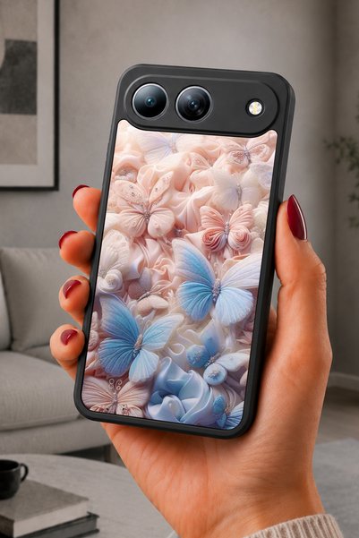 TECNO Spark 40 5g Compatible Printed, Matte Black, Soft Silicone, Protective,...