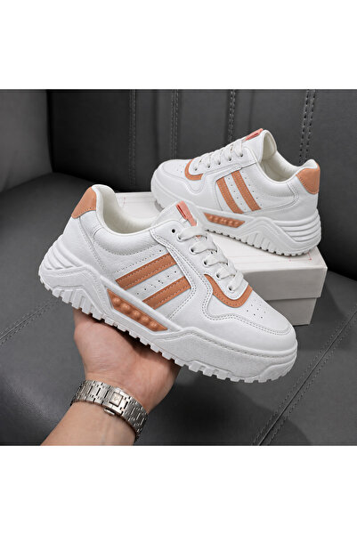 dehaine Γυναικεία casual sneakers, casual sneakers από οικολογικό δέρμα, άνετ...