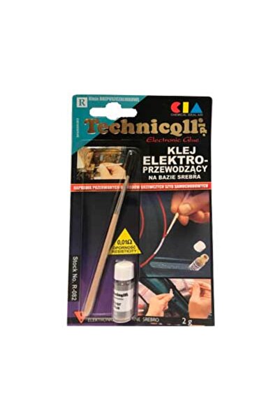 Technicqll Електропроводимо лепило R-082 Silver Glue 2 g, сребристо