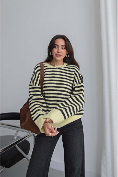 Havoş Yellow Jair Striped Sweater