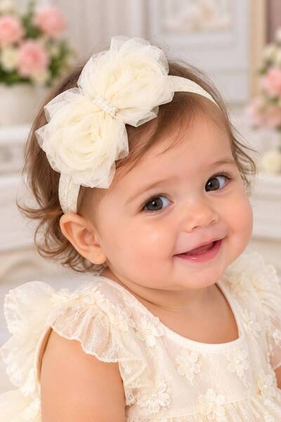 BES TREND Baby Girl Rose Bandana Flexible Cotton Buckle Bandana for Special O...