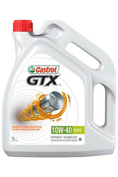 CASTROL GTX 10W-40 A3/B4 полусинтетично двигателно масло 5 л