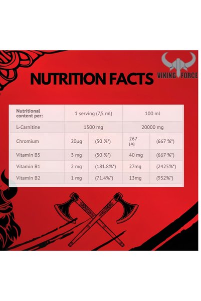 Viking Force Laboratories فايكينج كارنيتين كروم 200000 (Viking Force Carnitine Chromium) بحجم 1000 مل