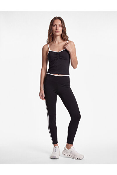 Koton High Waist Piped Slim Fit Sports Leggings