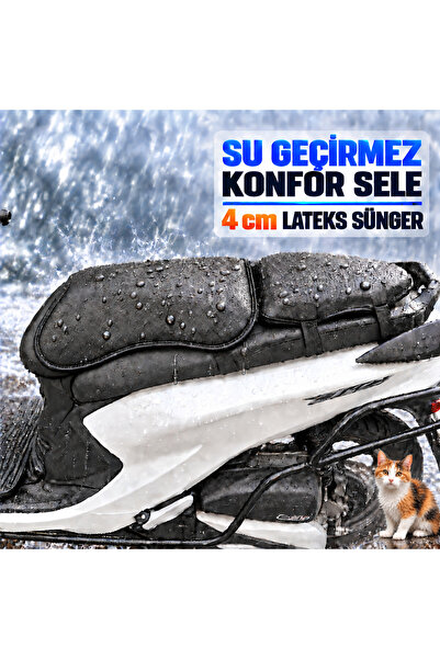Hard Guard سرج SYM Orbit II 125 المريح المقاوم للماء، مصنوع من اللاتكس بسمك 4...