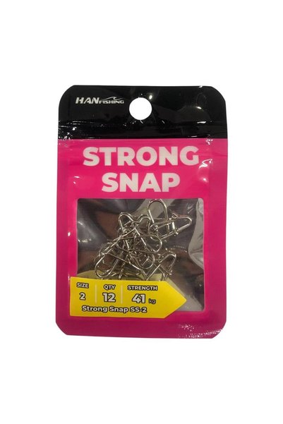 Hanfish Strong Snap No 2 Spin Klipsi 12 Adet