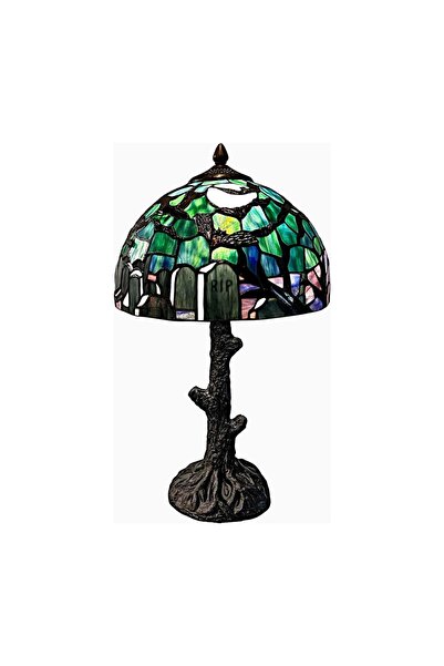 BIEYE El Yapımı Style Gotik Mezarlık Desenli Vitray Masa Lambası L30971