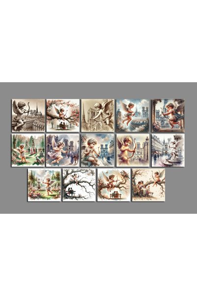TELLGRAF Fairy Themed Postcard Set (10X10 cm 14 Pieces)