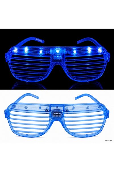 ZERO LAND Svl-Shop Led Lighted Shutter Party Glasses Blue Color (230801) Shut...
