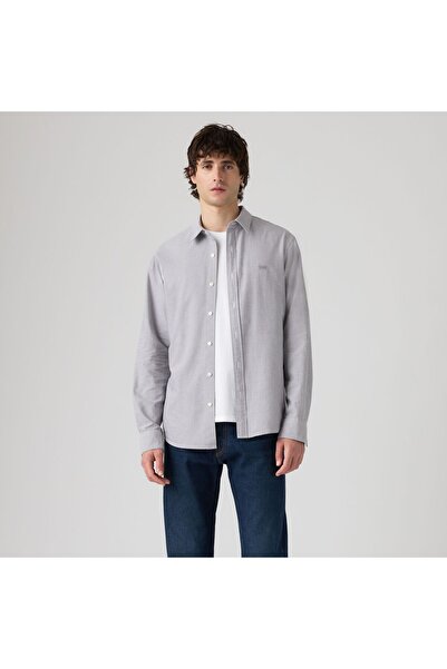 Levi's Battery Housemark Standard Smoked Pearl Men's Gray Shirt 0085A-0009
