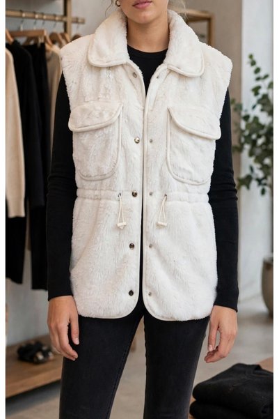 BESQAA FASHION Tüylü Yelek