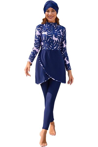 Motive Force Modest Swimsuits Muslim Swimsuit Womens Full Coverage Full Body ...