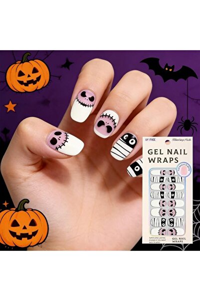 BlinkingNails شرائط طلاء أظافر ذاتية اللصق للنساء، بدون جل UV، 16 قطعة بـ 8 أ...