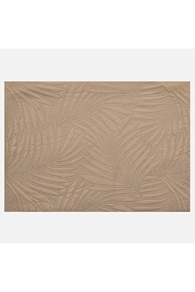 CATIANO Fata de Perna Bej cu Model Frunze 70x50cm