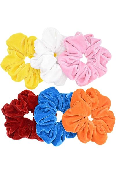 PIDOUDOU 2 Pcs Large Size White Color Scrunchies for Women Hair Elastic Bands