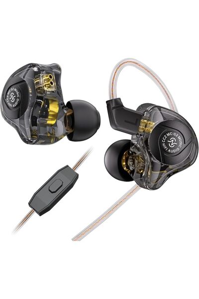 Yinyoo سماعات أذن KZ EDX PRO داخلية (IEM) مع 1DD، سماعات HiFi ذات صوت جهير عم...