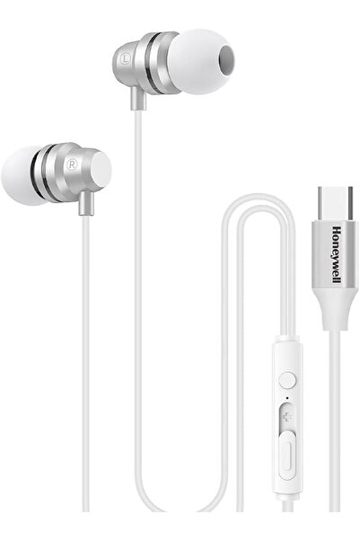 HONEYWELL سماعات أذن سونو P60 من النوع C، سماعات أذن سلكية بمنفذ USB C مع ميك...