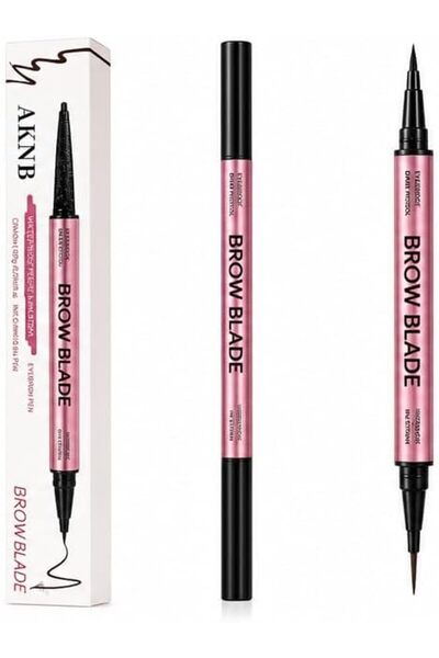 AKNButik Brow Blade 2-in-1 Eyebrow Pencil & Ink Stain Pen Dark Brown Waterpro...