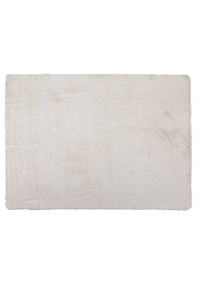 CATIANO Covor Decorativ Alb din Imitatie de Blana Rabbit 190x140cm