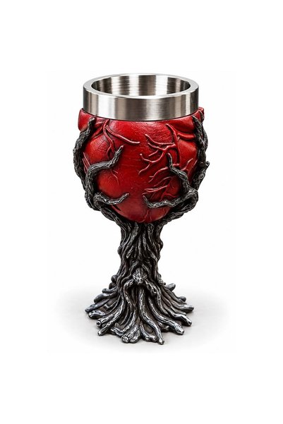 hediyeconcepti Karanlık Ağaç Dalları Figürlü 3D Kadeh Paslanmaz Çelik Fantastik Gotik Dekoratif Bardak