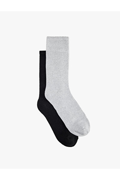 Koton Corded 2-Piece Tennis Socks Set