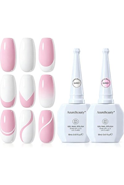 AZUREBEAUTY 8 طلاء أظافر جل أزرق فاتح