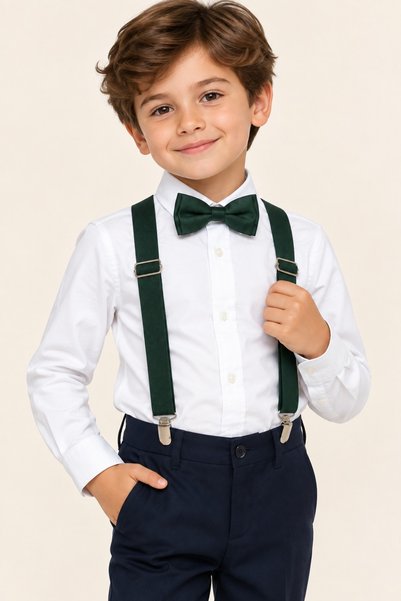 Nacar Yeni Sezon Erkek Çocuk Gömlek Papyon ve Pantolon Askılı Takım 23 Nisan ...