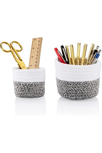 OtherMax Ordonare & Stil! Set 2 Coșuri Bumbac VIVERIE - Birou Chic: Organizat...