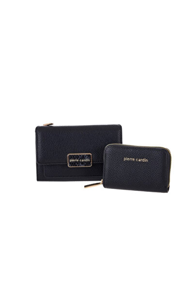 Pierre Cardin SET GEANTĂ DE MÂNĂ DIN PIELE + PORTCARD PENTRU FEMEI