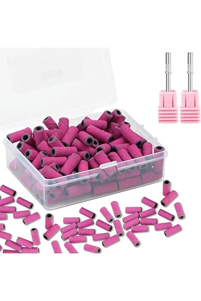 ALMEKAQUZ 100Pcs Mini Sanding Bands for Nail Drill, 240 Grit Professional Sma...