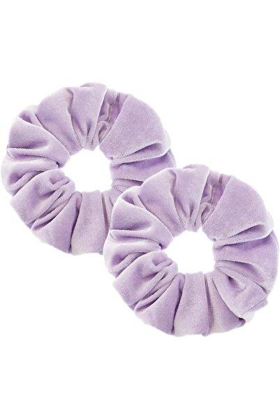 PIDOUDOU 2 Pcs Large Size White Color Scrunchies for Women Hair Elastic Bands