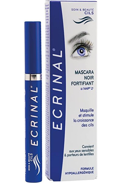 Ecrinal ماسكارا سوداء مقوية مع أمبولات ANP2+ - ماسكارا مقوية وغير مسببة للحسا...