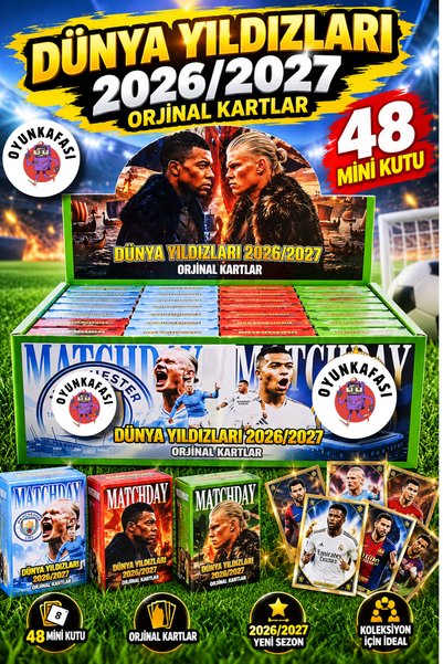 OYUNKAFASI 48’li Dünya Yıldızları 2026-2027 Yeni Sezon Futbolcu Kartları – Me...