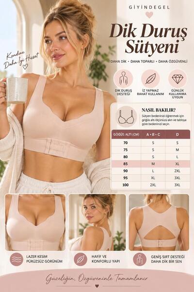 SAUNA SUIT Kadın Sırt ve Omuz Destekli Şekillendirici Büstiyer – Toparlayıcı ...