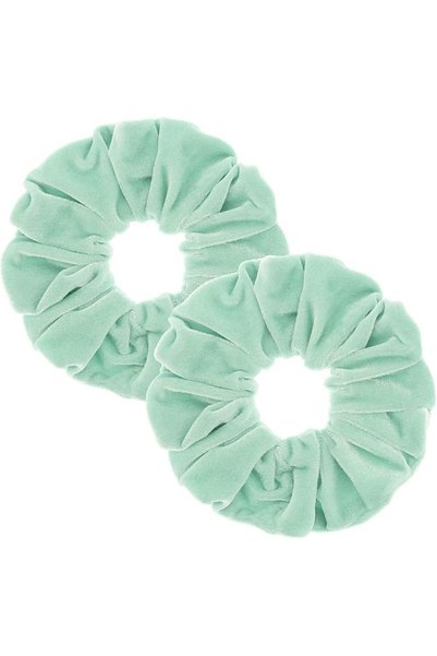 PIDOUDOU 2 Pcs Large Size White Color Scrunchies for Women Hair Elastic Bands